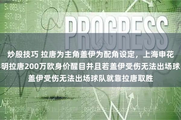 炒股技巧 拉唐为主角盖伊为配角设定，上海申花这次引援目标鲜明拉唐200万欧身价醒目并且若盖伊受伤无法出场球队就靠拉唐取胜